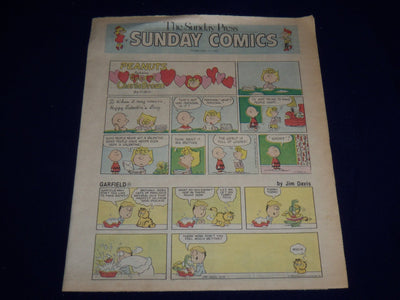 1983 FEBRUARY 13 THE SUNDAY PRESS COLOR COMICS - PEANUTS - GARFIELD - NP 1847M