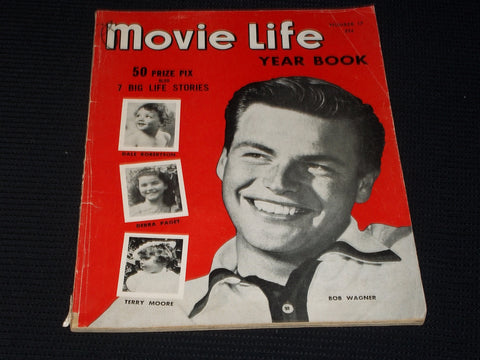 1953 #17 MOVIE LIFE YEARBOOK MAGAZINE - BOB WAGNER FRONT COVER - E 1320
