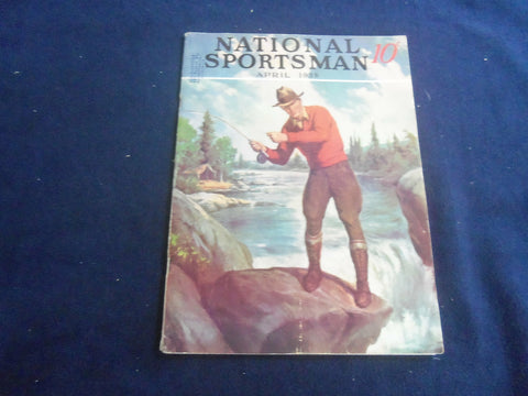 1938 APRIL NATIONAL SPORTSMAN MAGAZINE - NICE ILLUSTRATED COVER - SP 4712T