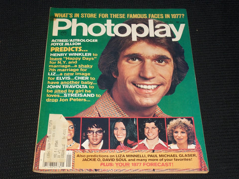 1977 JANUARY PHOTOPLAY MAGAZINE - HENRY WINKLER FRONT COVER - E 1951