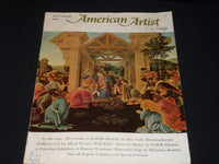1967 DECEMBER AMERICAN ARTIST MAGAZINE VERY NICE ART COVER & CONTENT - E 2120