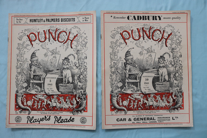 1943 PUNCH MAGAZINE - LOT OF 25 - O 3971