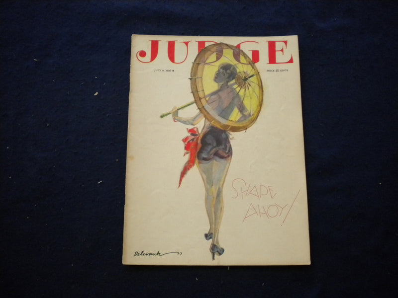 1927 JULY 9 JUDGE MAGAZINE - SHAPE AHOY! - B 436C