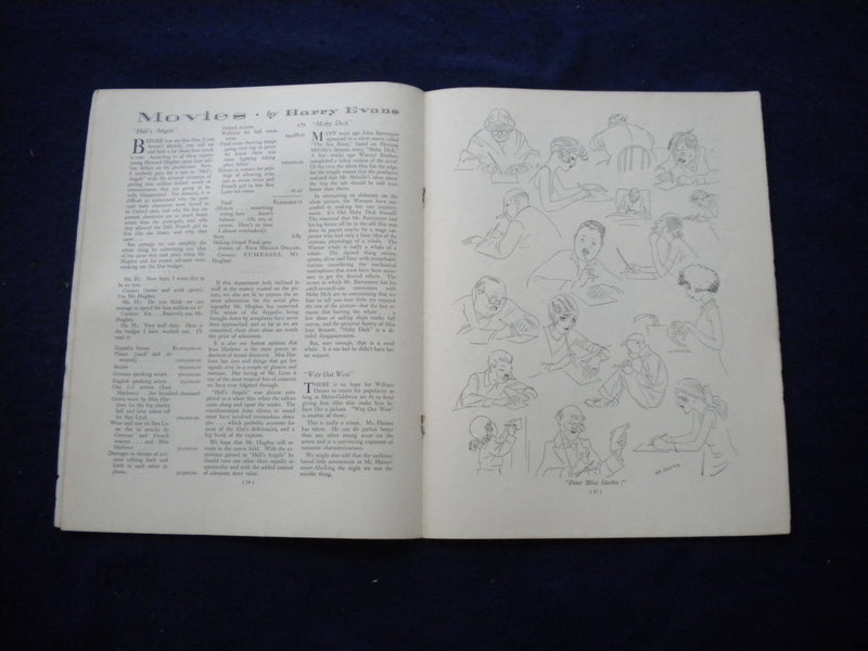 1930 SEPTEMBER 5 LIFE MAGAZINE - OPERA SINGER ILLUSTRATED COVER - L 772S
