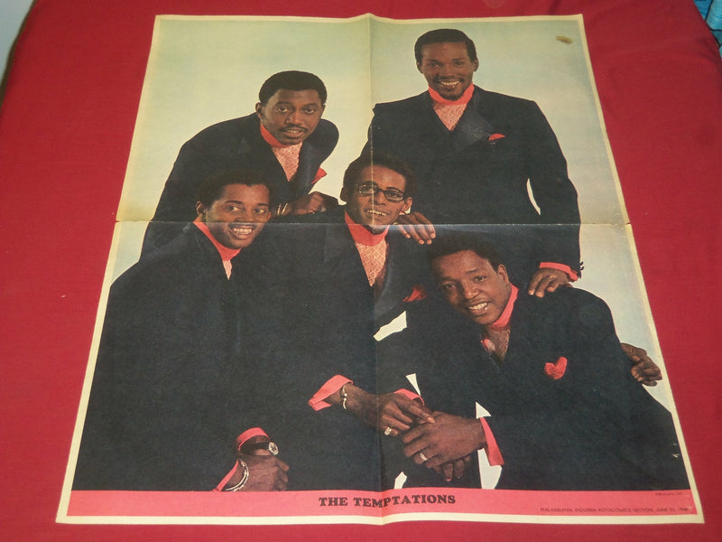 1968 JUNE 23 PHILADELPHIA INQUIRER ROTOCOMIC SECTION -TEMPTATIONS POSTER- J 4121