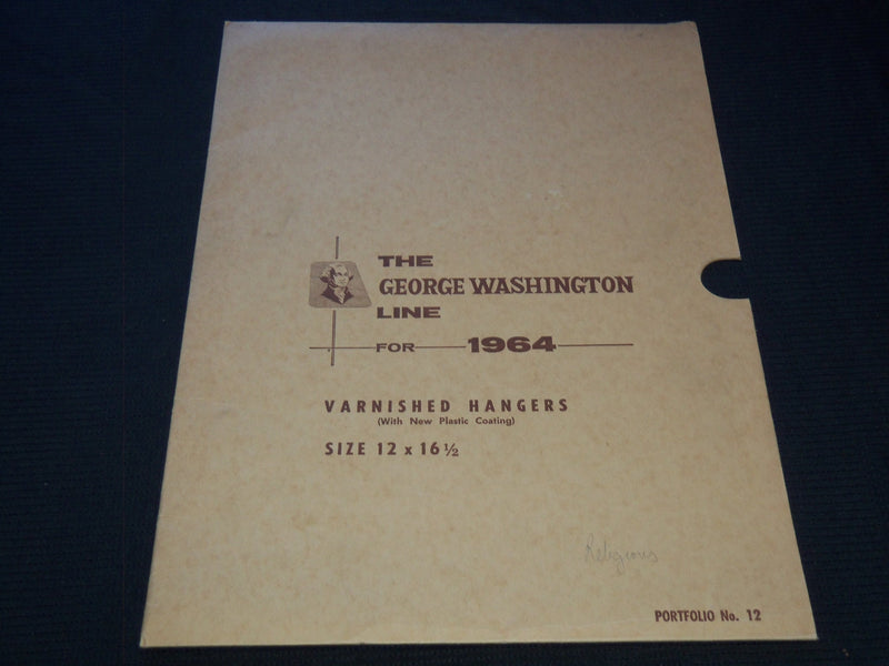 1964 THE GEORGE WASHINGTON VARNISHED HANGERS CALENDAR SAMPLE SHEETS BOOK - C 16