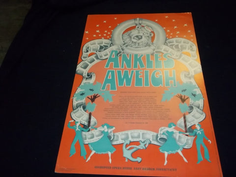 1988 ANKLES AWEIGH GOODSPEED OPERA HOUSE THEATER POSTER - WAINWRIGHT - P 156