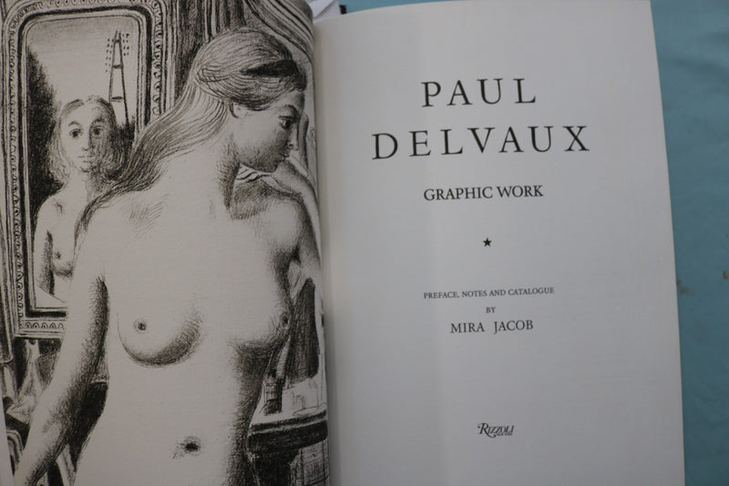 1976 PAUL DELVAUX GRAPHIC WORK HARDCOVER BOOK - KD 9712
