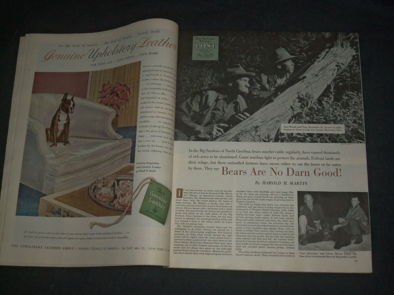 1952 SEPTEMBER 20 THE SATURDAY EVENING POST MAGAZINE-ILLUSTRATED COVER- SP 2479I