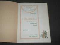 1910-1911 P. DELEPOULLE DECORATION A BON MARCHE FRENCH CATALOGUE - FR 729