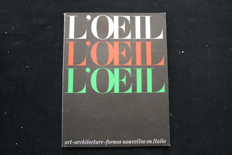 1957 JANUARY L'OEIL MAGAZINE - A BEAUTIFUL ILLUSTRATION COVER - E 9854