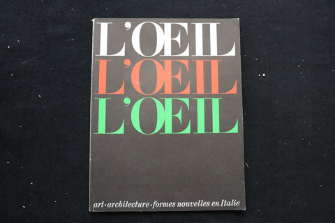 1957 JANUARY L'OEIL MAGAZINE - A BEAUTIFUL ILLUSTRATION COVER - E 9854