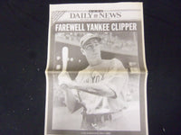 1999 MARCH 9 NEW YORK DAILY NEWS - FAREWELL YANKEE CLIPPER JOE DIMAGGIO- NP 2154