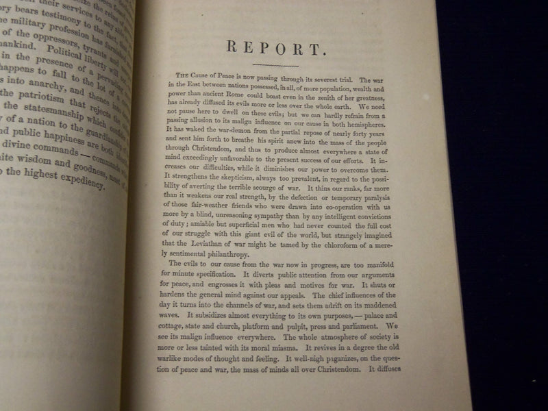 1855 AMERICAN PEACE SOCIETY ADDRESS BOOK - 27TH ANNIVERSARY - J 4552