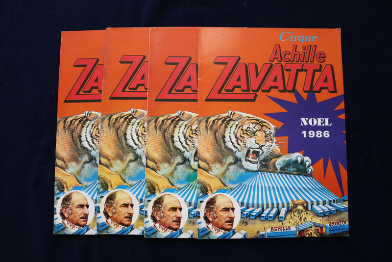 1979-1992 ZAVATTA CIRQUE ACHILLE - CIRCUS PROGRAMS - FRENCH - LOT OF 20 - O 3507