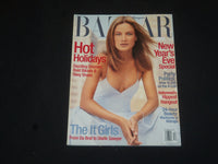 1999 DECEMBER HARPER'S BAZAAR MAGAZINE - CAROLYN MURPHY COVER - SP 5887