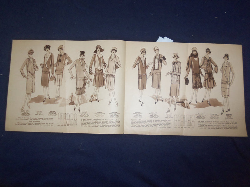 1926 WINTER LEADING STYLES IN MCCALL PRINTED PATTERNS BROCHURE - J 9774