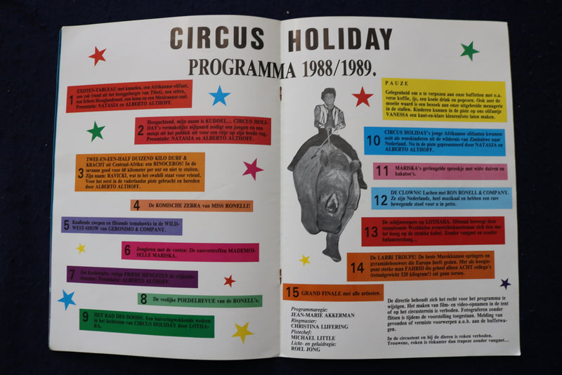 1983-1989 CIRCUS HOLIDAY PROGRAMS - LOT OF 3 - O 3532
