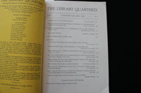 1969 THE LIBRARY QUARTERLY SOFTCOVER BOOKS - LOT OF 2 -UNIV OF CHI. PRESS-K 2240
