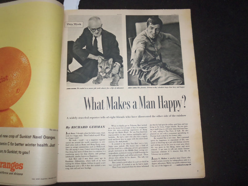 1963 DEC 8 MILWAUKEE JOURNAL THIS WEEK MAGAZINE - FEATHERED FASHIONS - NP 8074