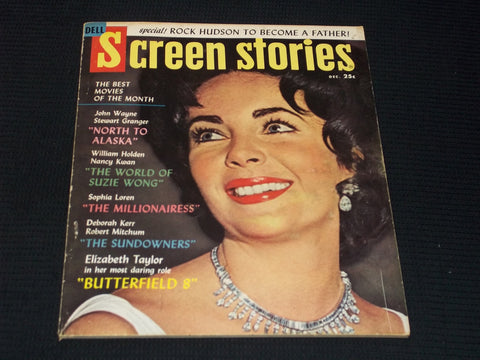 1960 DECEMBER SCREEN STORIES MAGAZINE - LIZ TAYLOR FRONT COVER - E 14118