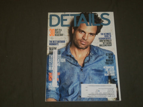 2011 MAY DETAILS MAGAZINE - MARK RUFFALO COVER - B 1639