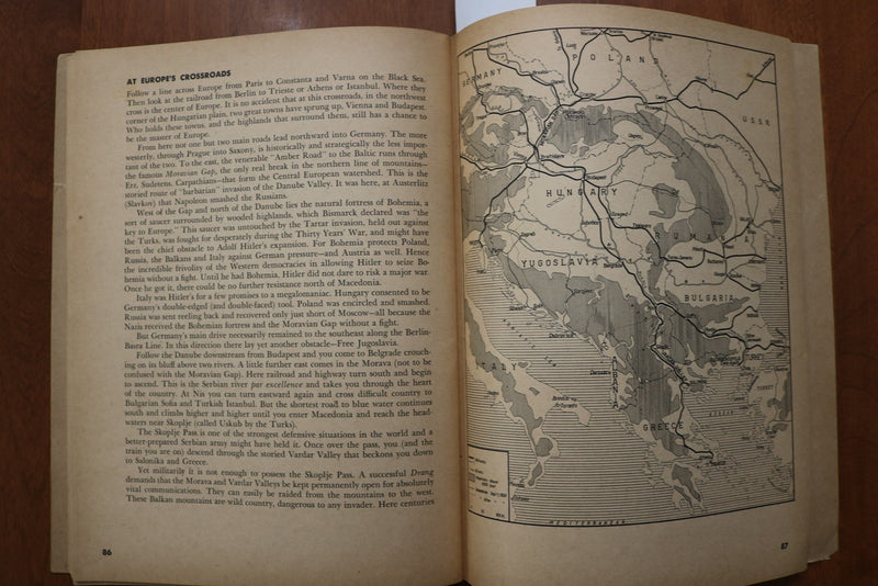 1942 GLOBAL WAR AN ATLAS OF WORLD STRATEGY-70 MAPS AND CHARTS- SOFTCOVER- K 3167
