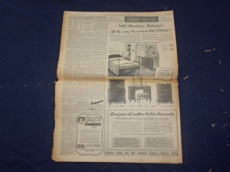 1942 OCT 27 NEW YORK TIMES - JAPANESE OPEN MAJOR DRIVE ON GUADALCANAL - NP 6510