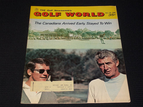 1968 NOVEMBER 26 GOLF WORLD MAGAZINE - BALDING & KNUDSON CANADIANS - E 6545