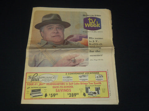 1977 AUGUST 14-20 SALT LAKE TRIBUNE TV WEEK - J. T. KALLIKAK COVER - K 2171