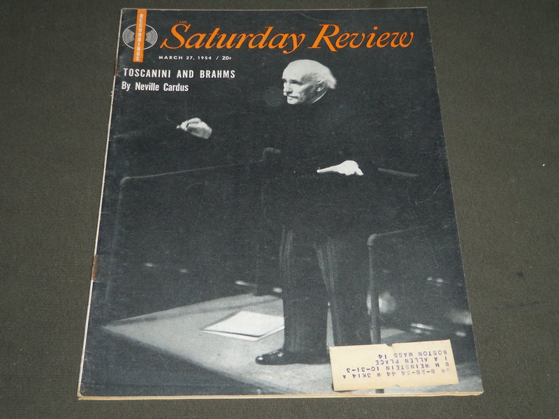 1954 MARCH 27 SATURDAY REVIEW OF LITERATURE MAGAZINE - ARTURO TOSCANINI- ST 4937