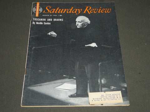 1954 MARCH 27 SATURDAY REVIEW OF LITERATURE MAGAZINE - ARTURO TOSCANINI- ST 4937