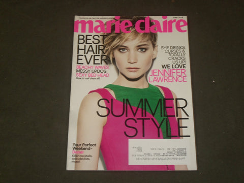 2014 JUNE MARIE CLAIRE MAGAZINE - JENNIFER LAWRENCE COVER - B 3368