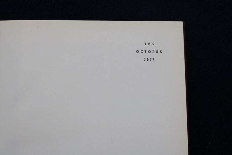 1937 OCTOPUS MONTCLAIR ACADEMY SCHOOL YEARBOOK - MONTCLAIR, NJ - YB 3453