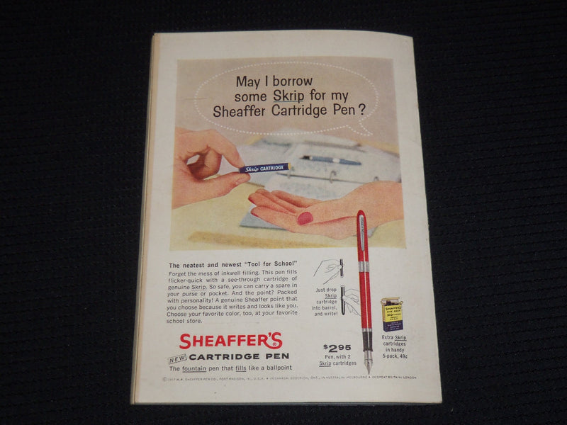 1957 SEPTEMBER COMPACT DIGEST MAGAZINE - SUSAN STRASBERG COVER - SP 4862J