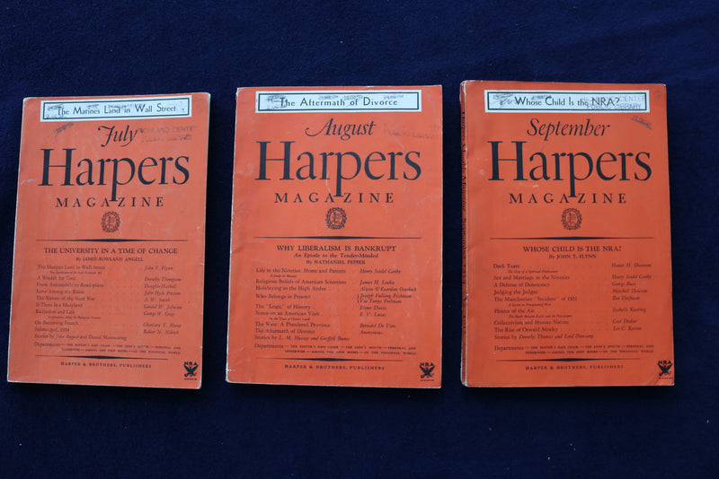 1933-1935 HARPER'S MAGAZINE - LOT OF 11 - O 3426