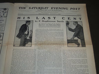 1902 AUGUST 9 THE SATURDAY EVENING POST MAGAZINE - ILLUSTRATED COVER- SP 1054