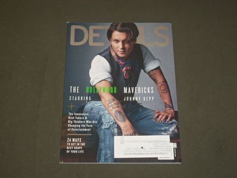 2014 DECEMBER / 2015 JANUARY DETAILS MAGAZINE - JOHNNY DEPP COVER - B 1675