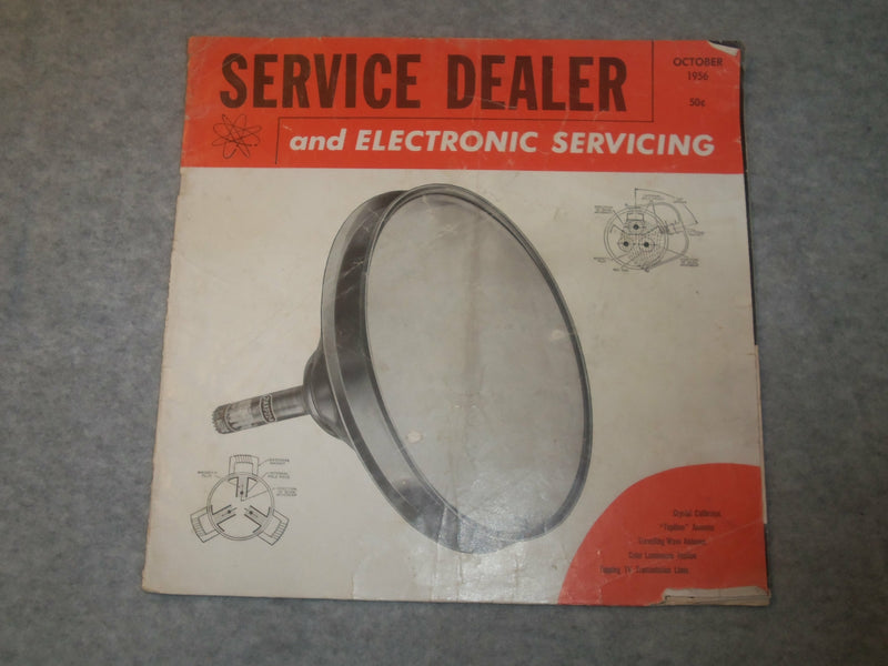 1956-1957 SERVICE DEALER AND ELECTRONIC SERVICING MANUAL - LOT OF 4 - J 6289