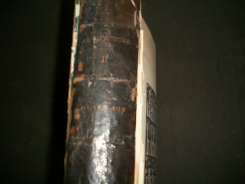 1860 ARCHITECTURE VOLUME II - MOYAN AGE - FRENCH - NICE PLATES - KD 3036