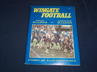 1987 OCT 3 WINGATE COLLEGE VS GARDNER-WEBB UNIVERSITY FOOTBALL PROGRAM- ST 5152L