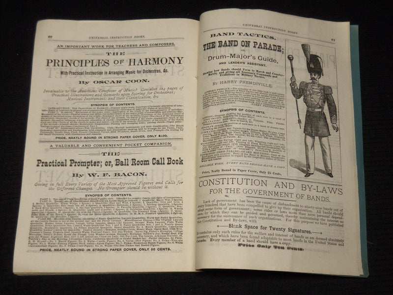 1800'S HARRY PRENDIVILLE MUSIC AND BOOKS CATALOGUE - WORCESTER MASS - K 588
