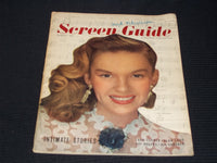 1948 AUGUST SCREEN GUIDE MAGAZINE - JUDY GARLAND FRONT COVER - E 15392
