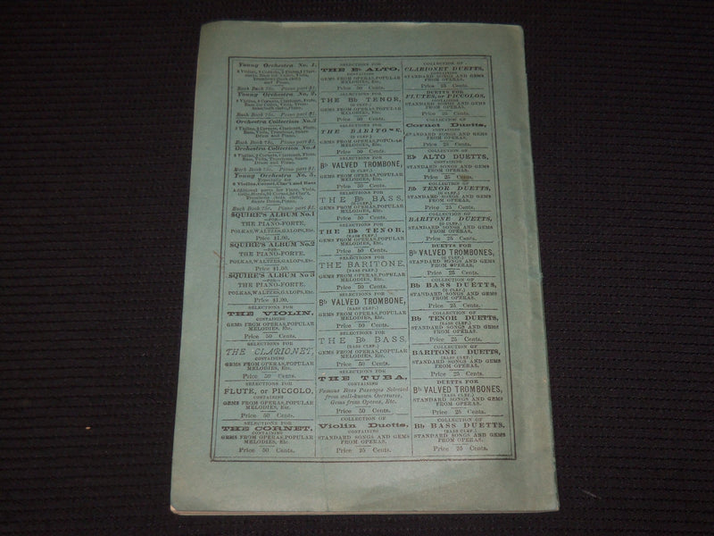 1800'S HARRY PRENDIVILLE MUSIC AND BOOKS CATALOGUE - WORCESTER MASS - K 588