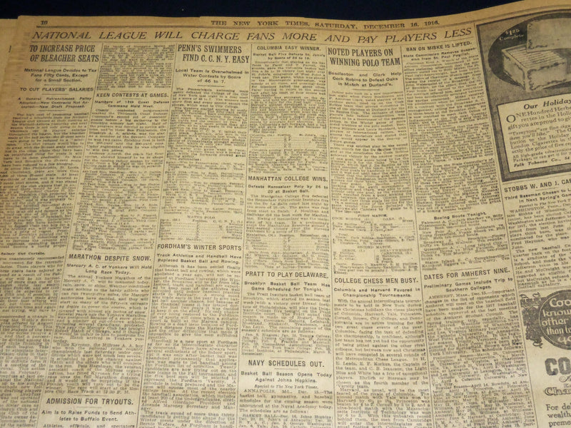 1916 DECEMBER 16 NEW YORK TIMES - CZAR AND DUMA REJECT PREMATURE PEACE - NT 8655