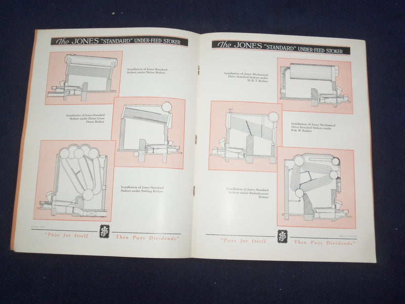 1920'S THE JONES STANDARD UNDER-FEED STOKER CATALOG - J 9332