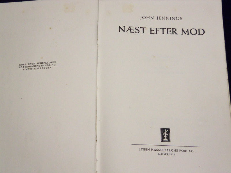 1943 NAESTEFTER MOD BOOK BY JOHN JENNINGS - DANISH TEXT - KD 3479E