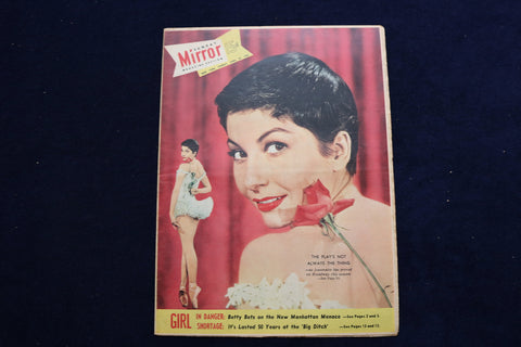 1954 APRIL 25 NY MIRROR MAGAZINE - JEANMAIRE COVER - E 22526