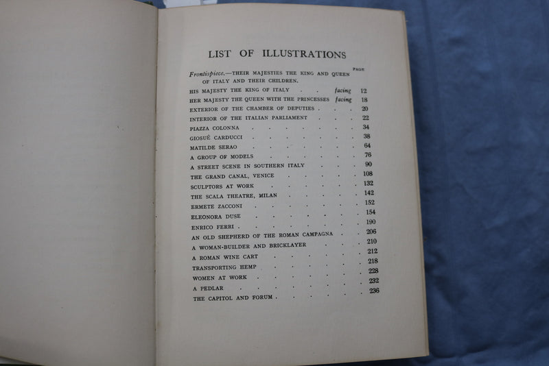1908 ITALY OF THE ITALIANS HARDCOVER BOOK BY HELEN ZIMMERN- KD 9487