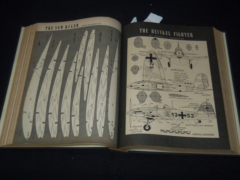 1940 JANUARY-DECEMBER AIR TRAILS MAGAZINE BOUND VOLUME - NICE COVERS - KD 3351O